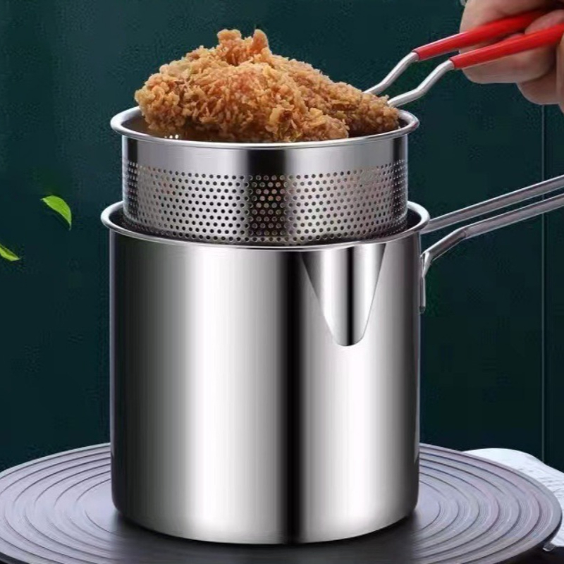 Kitchen Gadgets Electronic - Fritteuse aus Edelstahl 304, mit Bratkorb,