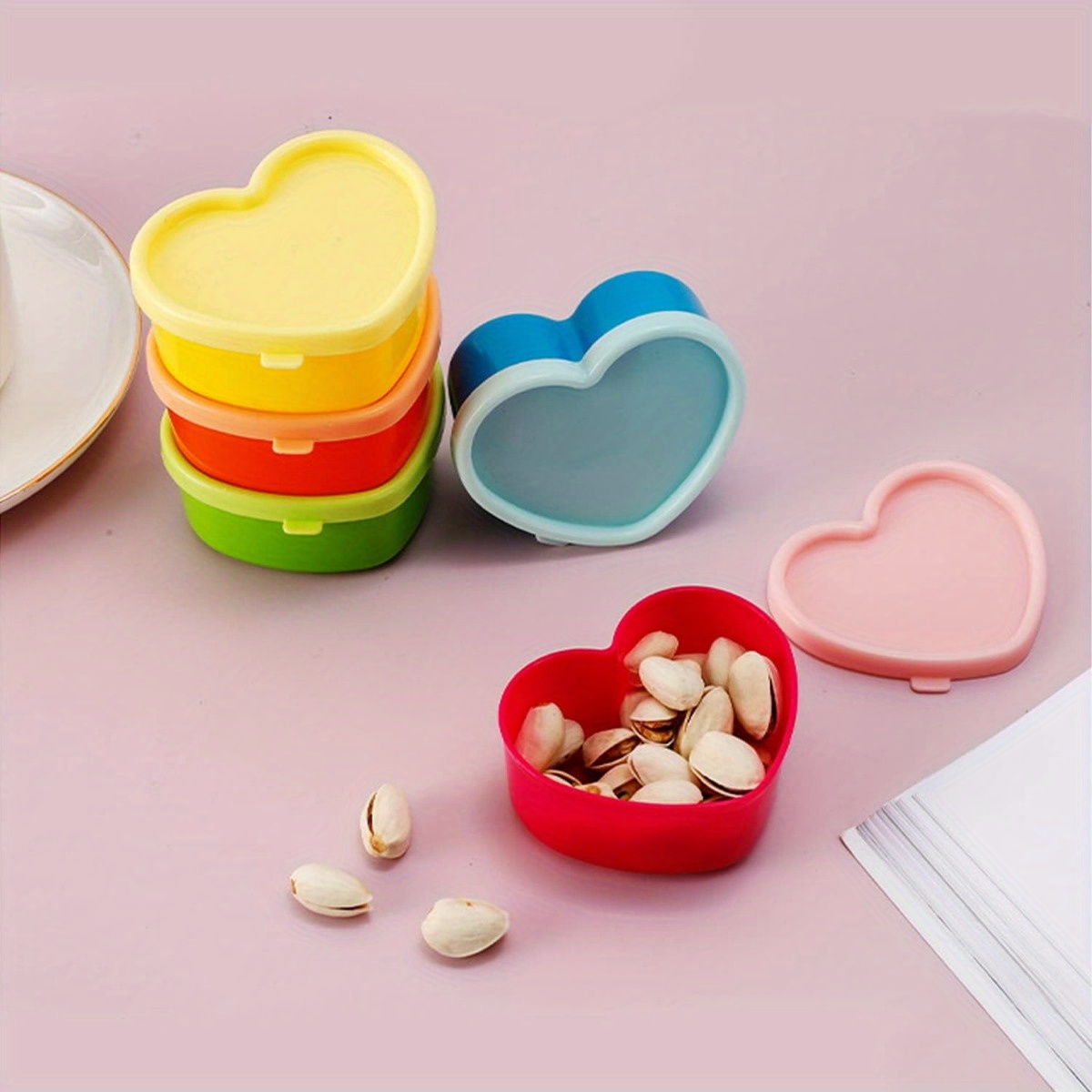 Kitchen Gadgets Organizer - 5 Stück Mini-Lunchboxen, Gewürzaufbewahrungsboxen mit Deckel,
