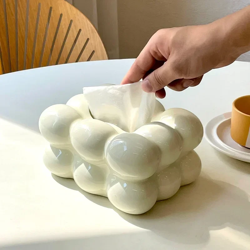 Kitchen Room Gadgets - Edle Keramik-Taschentuchbox, geeignet für Schlafzimmer, Wohnzimmer,