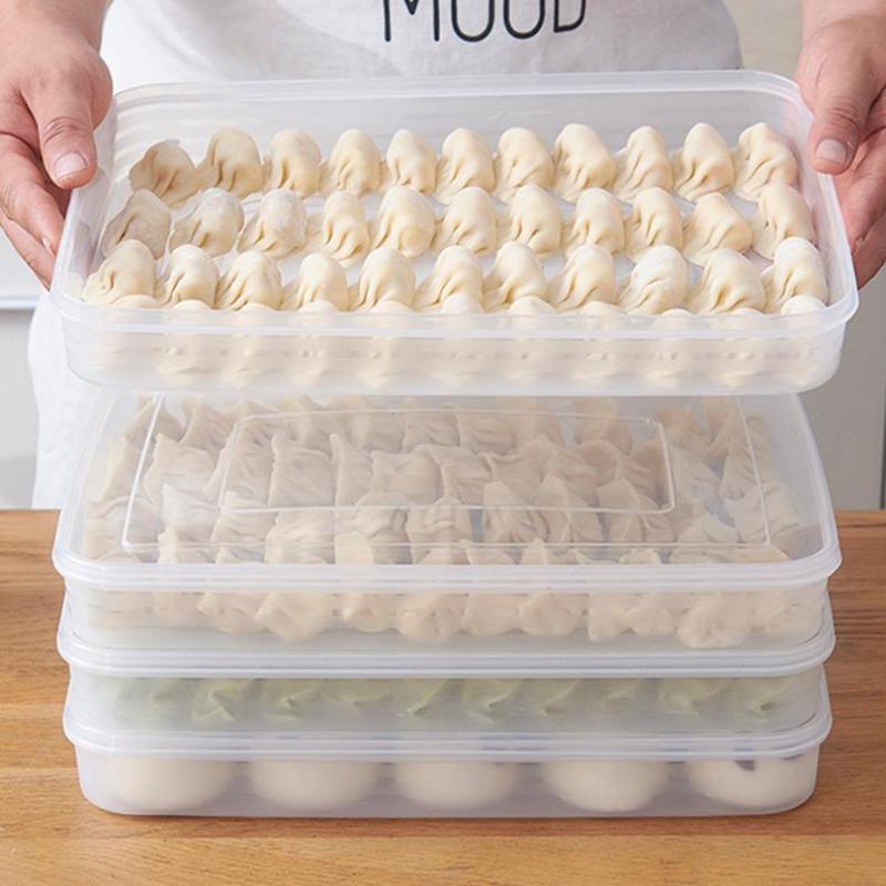 Kitchen Gadgets Organizer - Neue Küchen-Aufbewahrungsbox Kühlschrank-Organizer Transparente Lebensmittelbehälter Schale