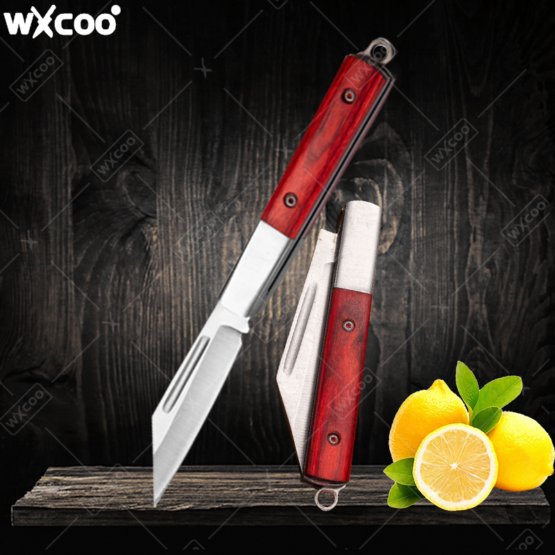 Kitchen Gadgets That Make Life Easier - Edelstahl-Taschenmesser, Obstmesser mit Palisandergriff, multifunktionales Küchen-Klappmesser