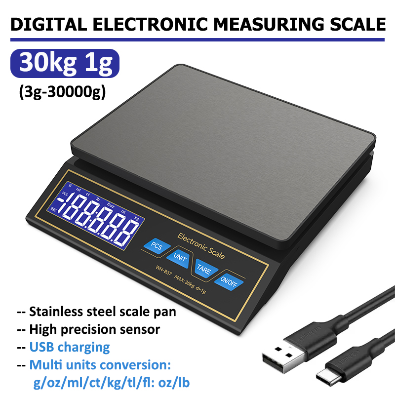 Kitchen Gadgets Electronic - LCD Digitale Küchenwaage 30 kg/1 g