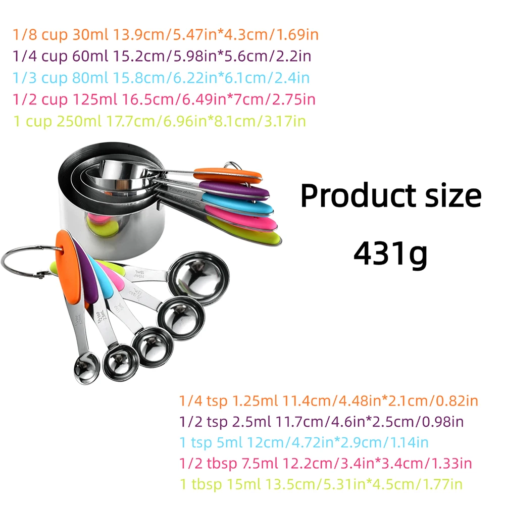 5/10Pcs Edelstahl Messbecher U – Kitchen Gadgets That Make Life Easier Bewertung und Preis