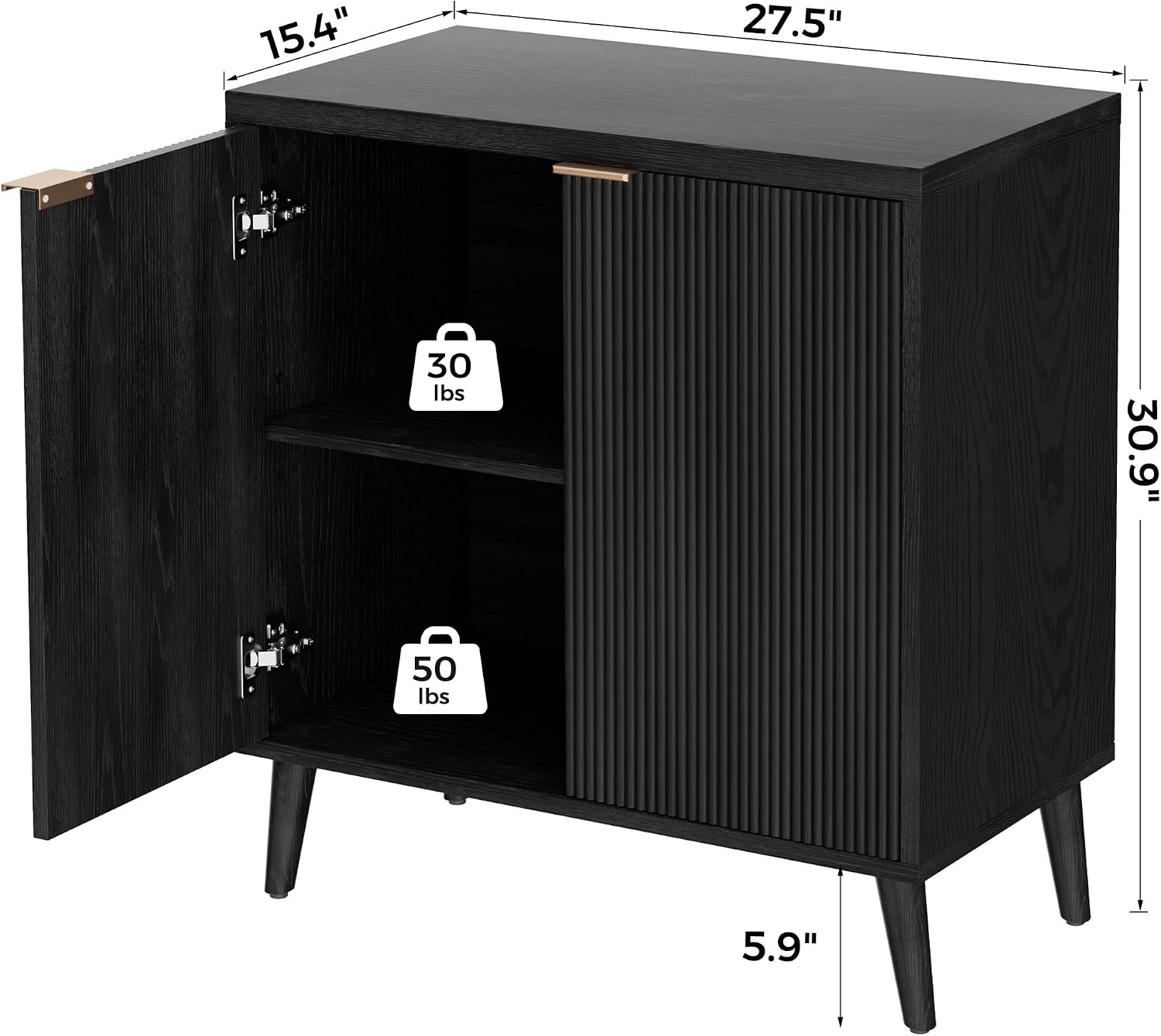 Geriffeltes Buffet-Sideboard m – Kitchen Gadgets Organizer Bewertung und Preis