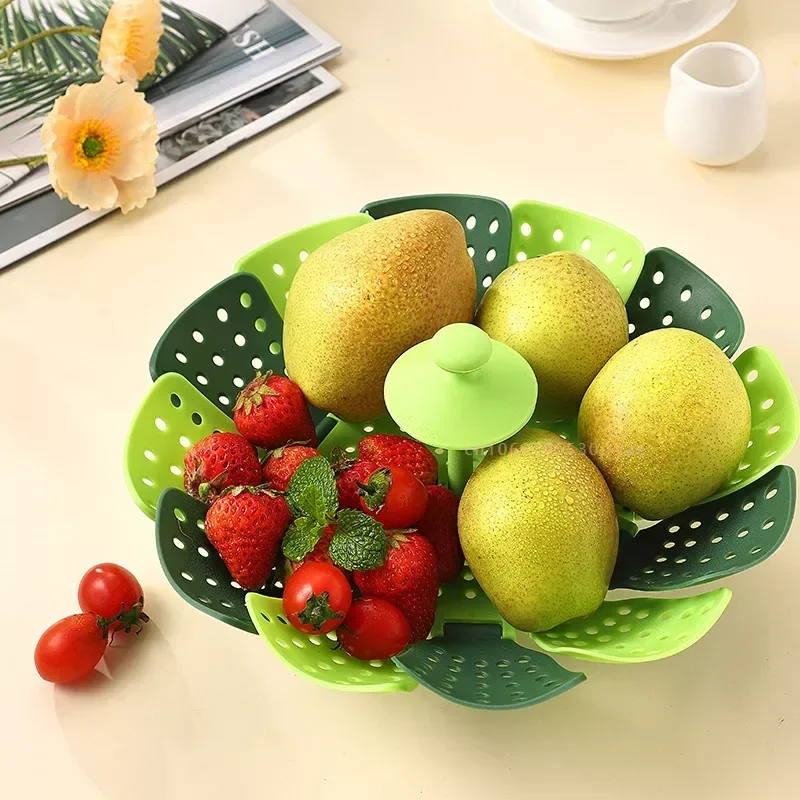 Zusammenklappbarer Dampfgarer  – Silicone Steamer Basket Bewertung und Preis