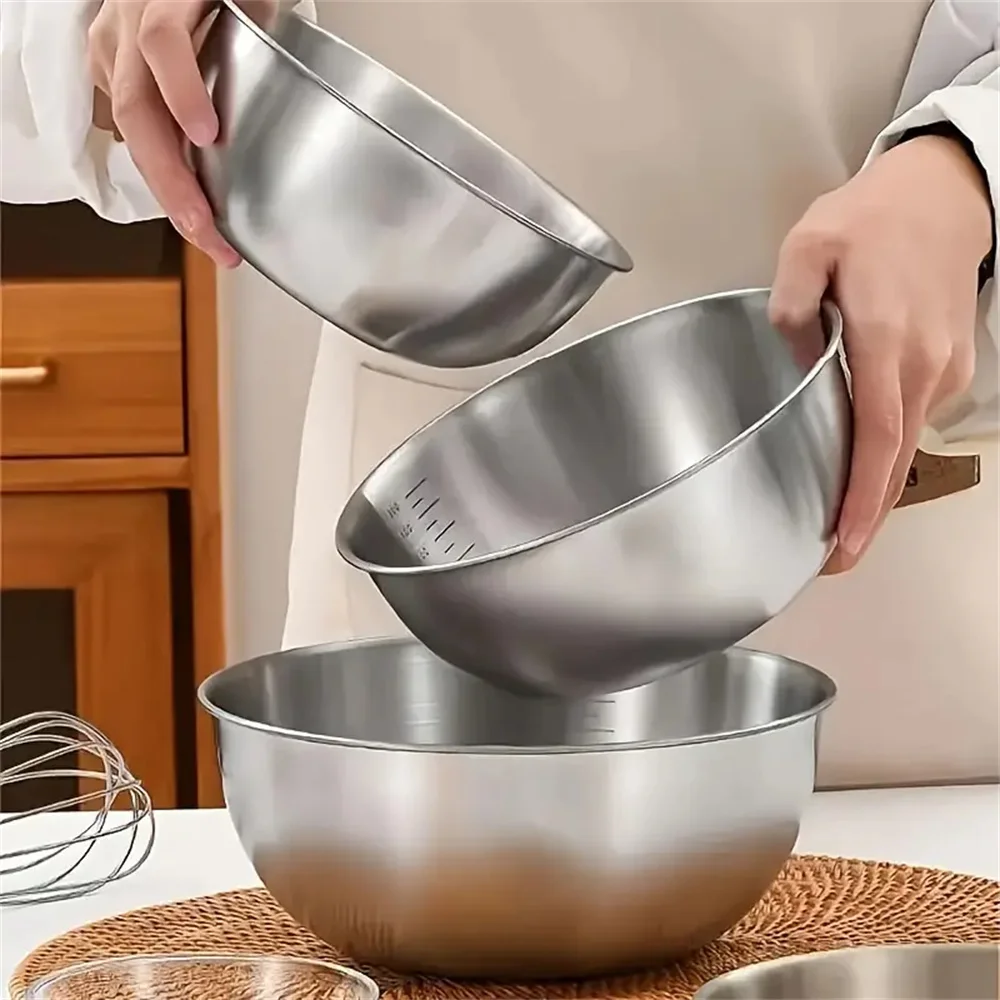 1-3 Edelstahl-Schüssel-Set mit – Kitchen Gadgets Organizer Bewertung und Preis